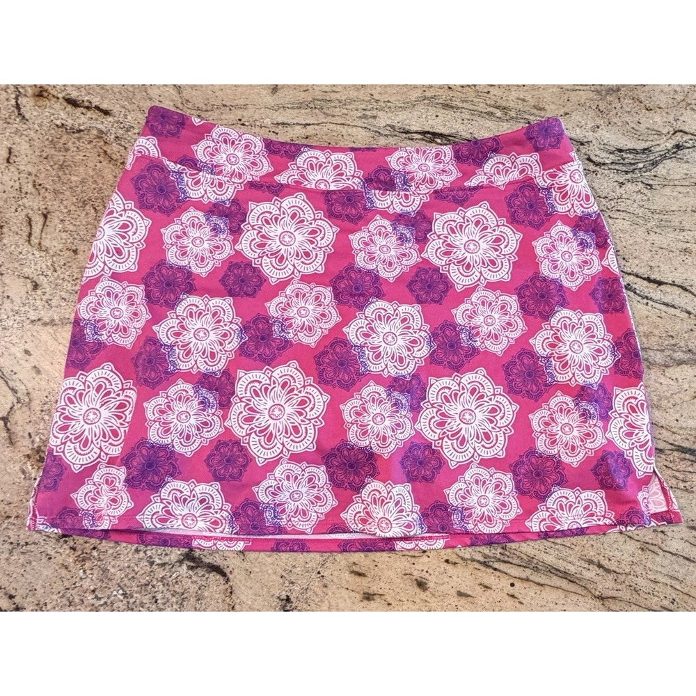 Tranquility By Colorado Clothing Skort Women's Size XL Floral Slits Tennis Golf